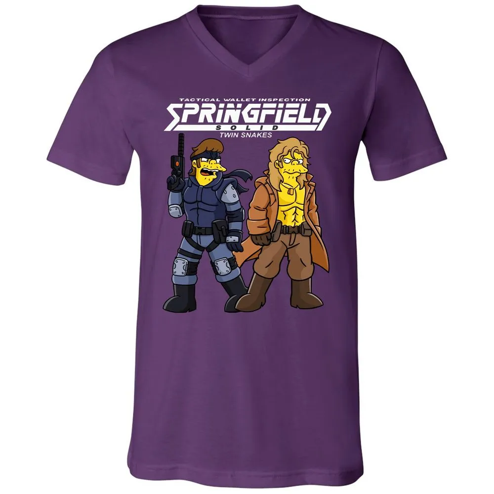 Unisex V-Neck T-Shirt - WKJ74NRA - Team Purple - 9
