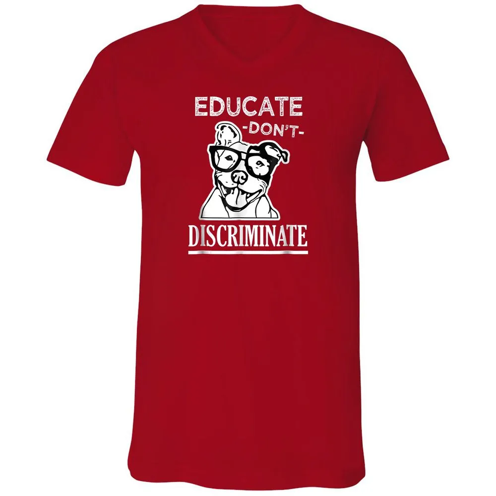 Unisex V-Neck T-Shirt - QQBPR3RC - Red - 3