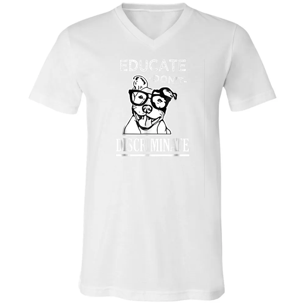 Unisex V-Neck T-Shirt - QQBPR3RC - White - 5
