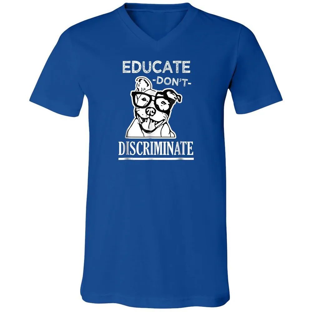 Unisex V-Neck T-Shirt - QQBPR3RC - True Royal - 4