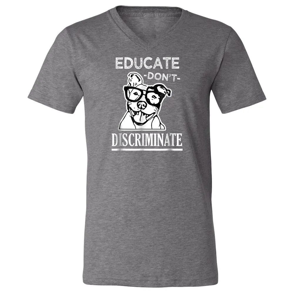 Unisex V-Neck T-Shirt - QQBPR3RC - Deep Heather - 13