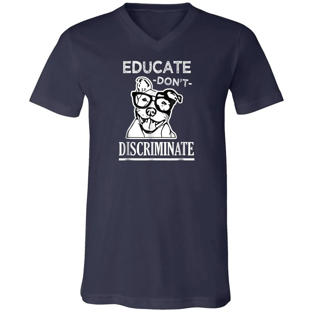 Unisex V-Neck T-Shirt - QQBPR3RC - Navy - 2
