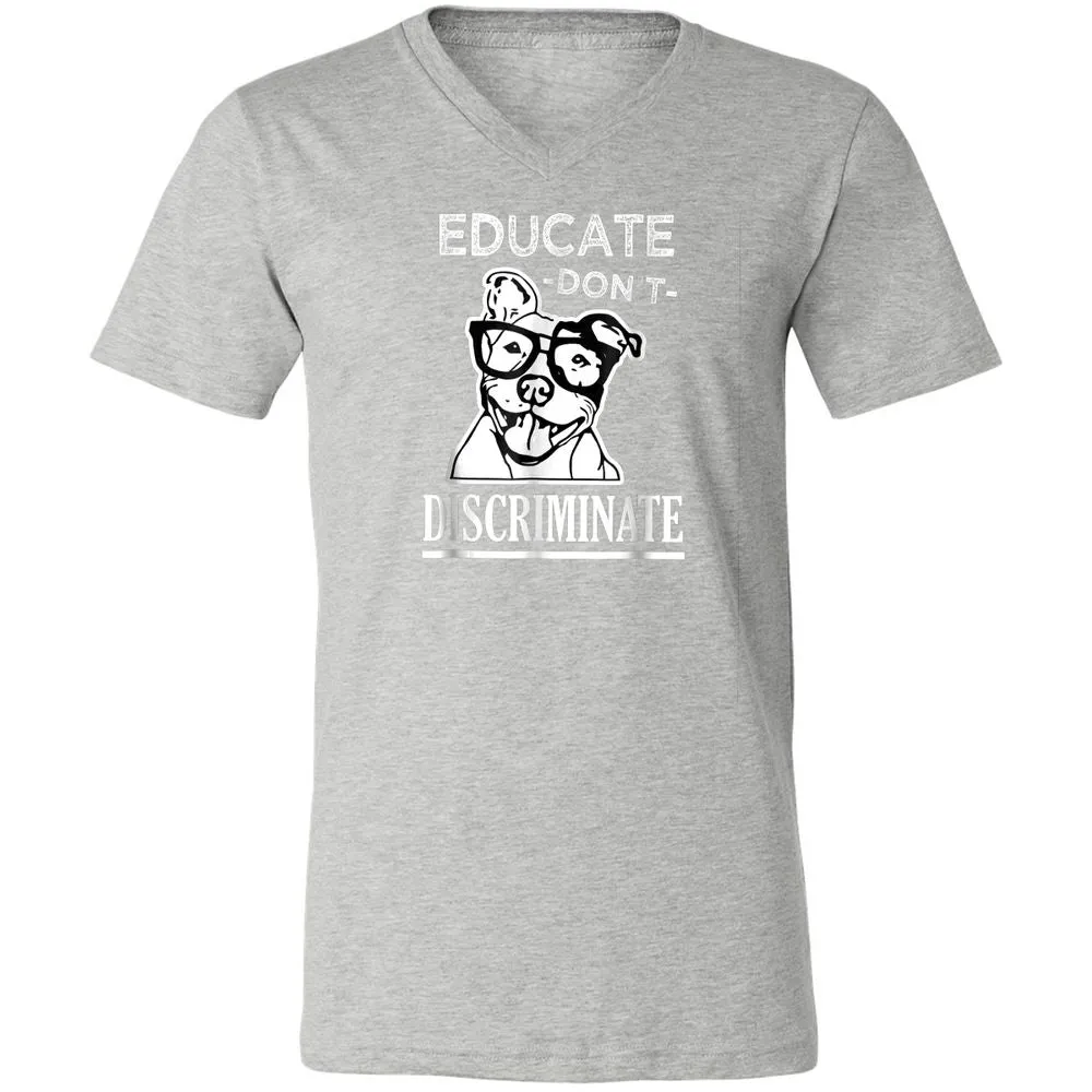 Unisex V-Neck T-Shirt - QQBPR3RC - Athletic Heather - 7