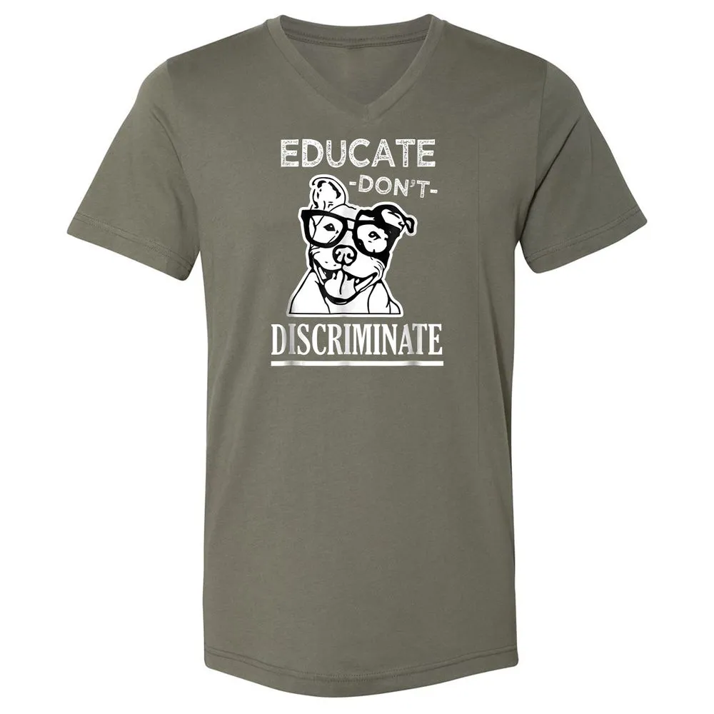 Unisex V-Neck T-Shirt - QQBPR3RC - Military Green - 10