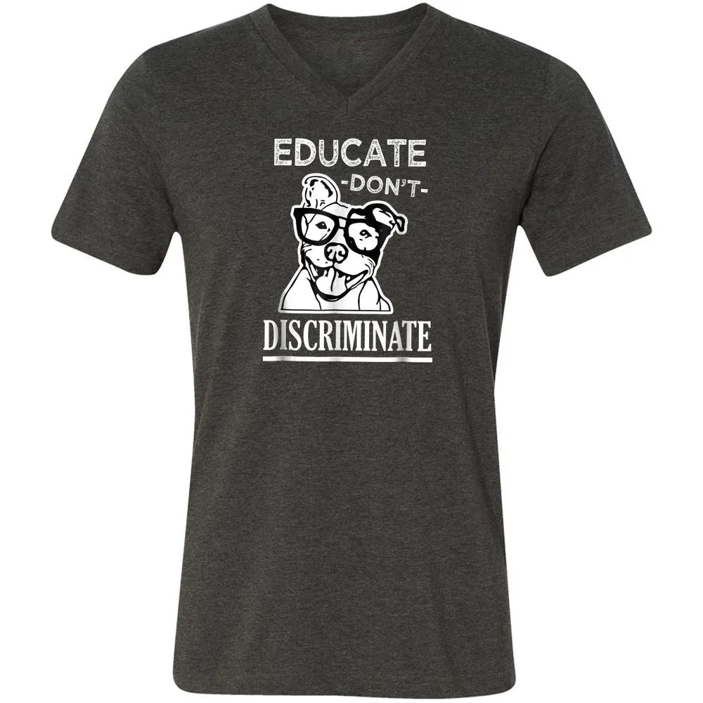 Unisex V-Neck T-Shirt - QQBPR3RC - Dark Grey Heather - 8