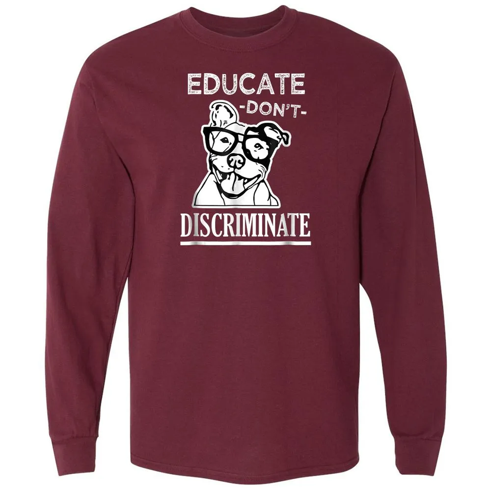 Long Sleeve T-Shirt - 1TJNDYQJ - Maroon - 11