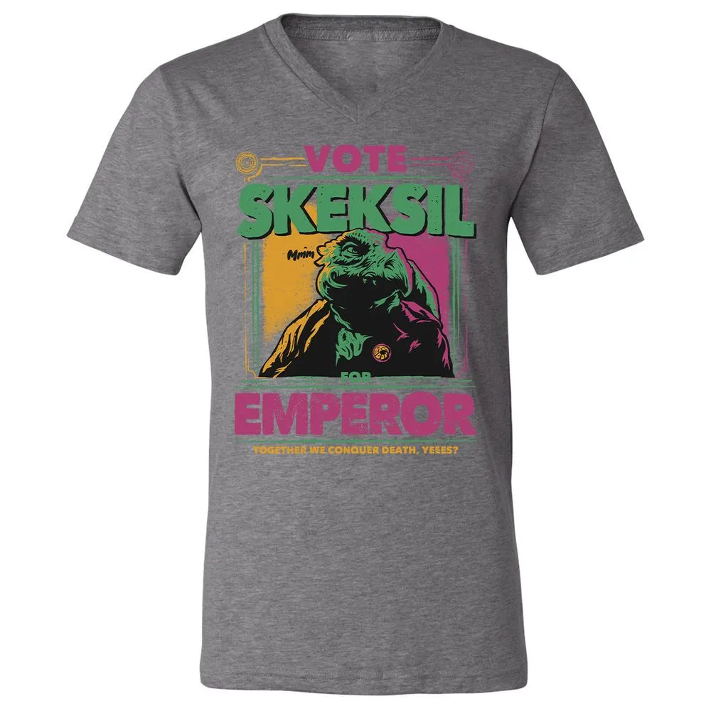 Unisex V-Neck T-Shirt - 2JBS2HYF - Deep Heather - 13