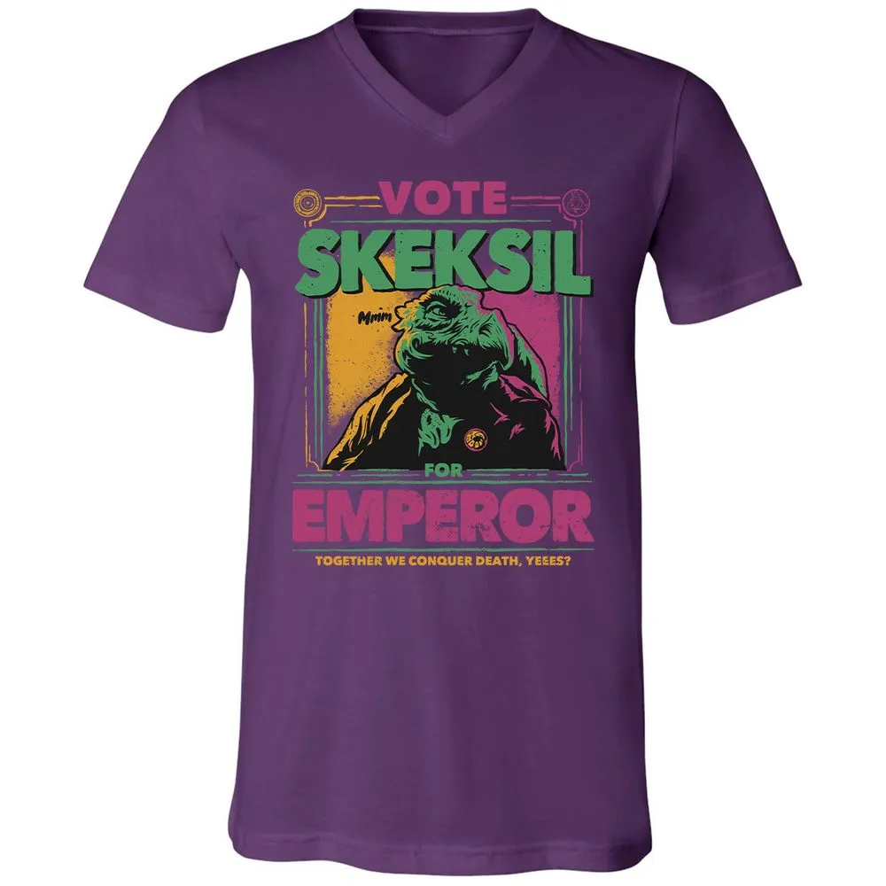 Unisex V-Neck T-Shirt - 2JBS2HYF - Team Purple - 9