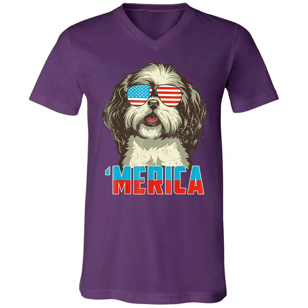 Unisex V-Neck T-Shirt - NMC52DWC - Team Purple - 9