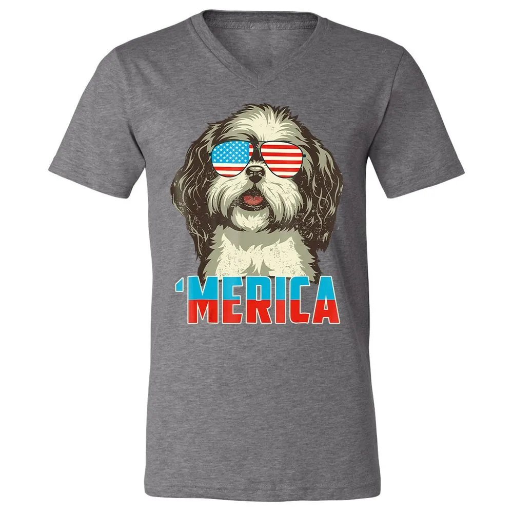 Unisex V-Neck T-Shirt - NMC52DWC - Deep Heather - 13