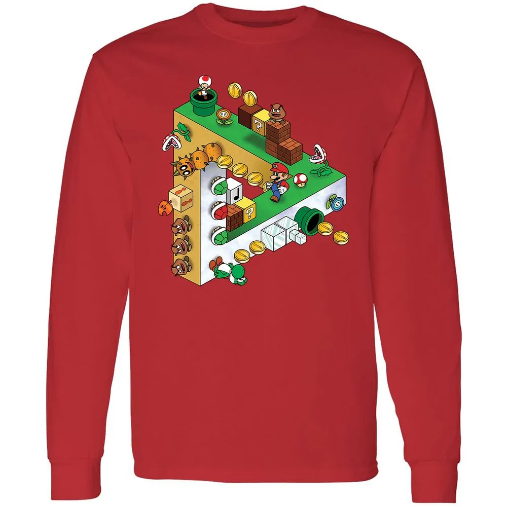 Long Sleeve T-Shirt - 5QC3UQ9H - Red - 14