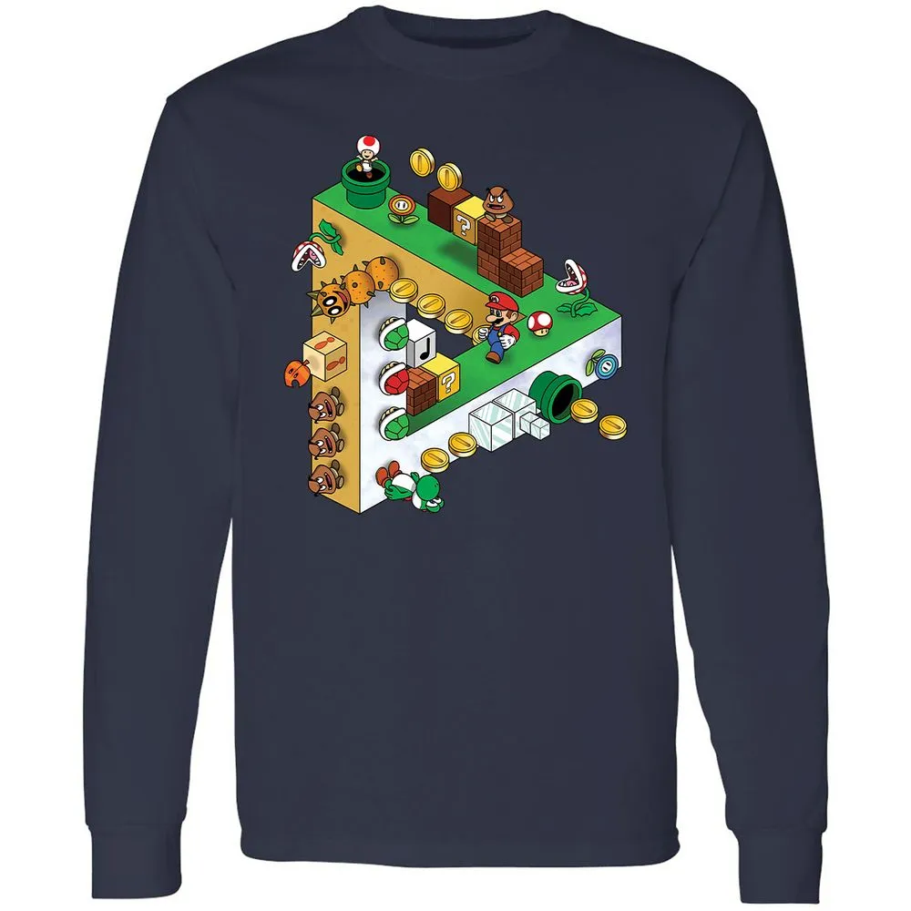 Long Sleeve T-Shirt - 5QC3UQ9H - Navy - 2
