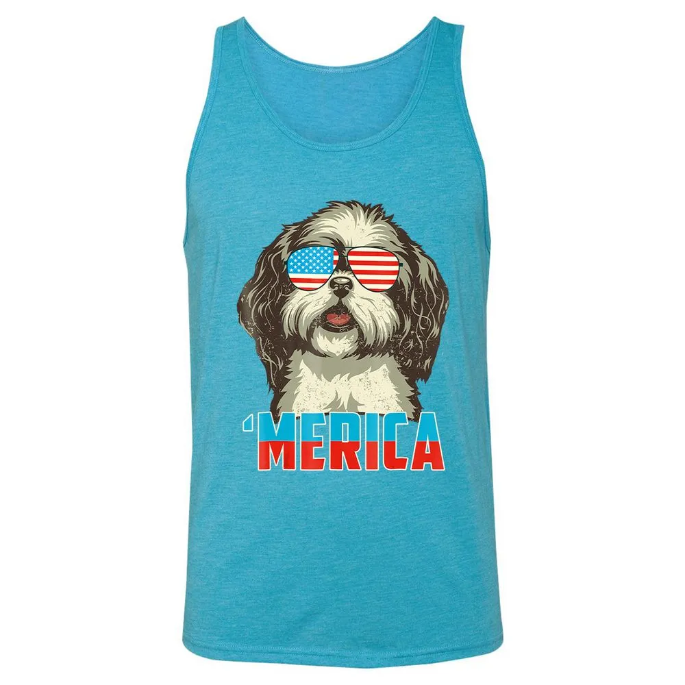 Unisex Jersey Tank - H1VNB9UJ - Aqua Triblend - 3