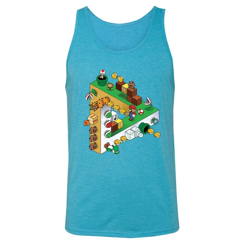 Unisex Jersey Tank - 9521Z54E - Aqua Triblend - 3