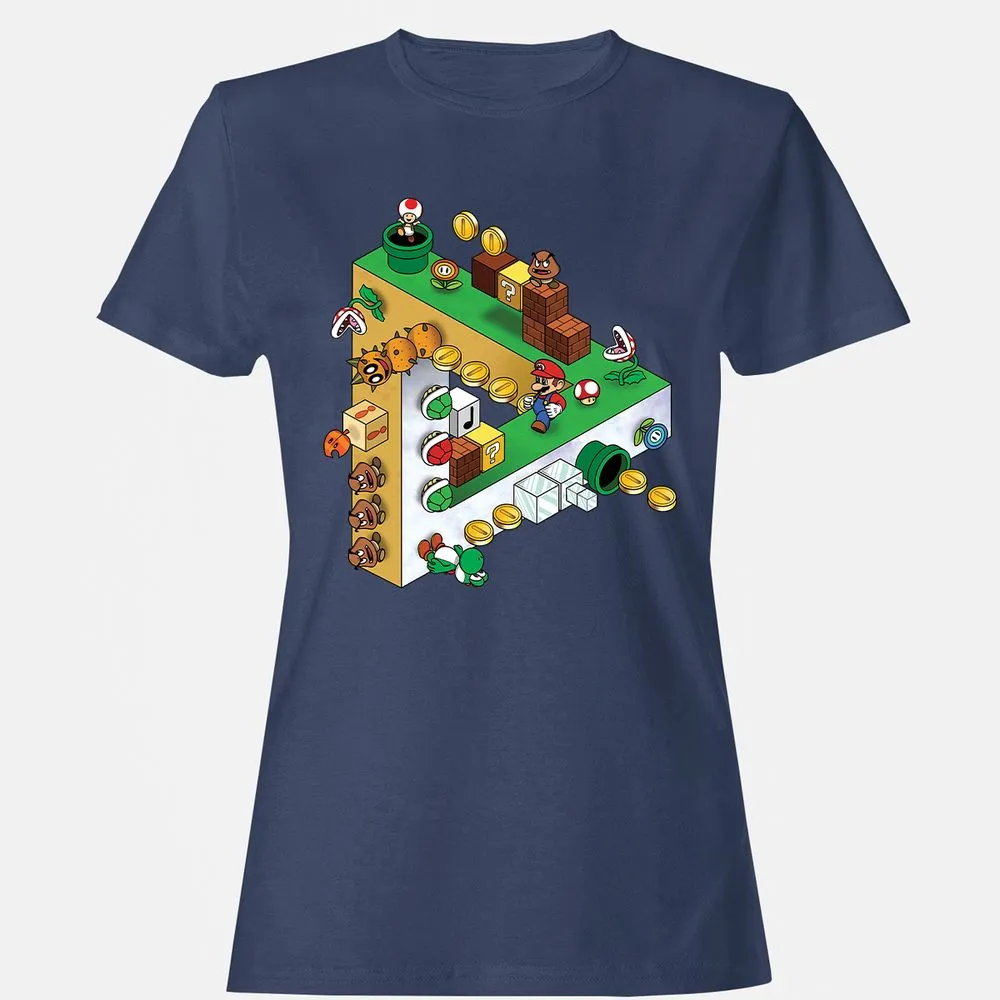 Women's T-Shirt - NYLFH8NJ - Navy - 10