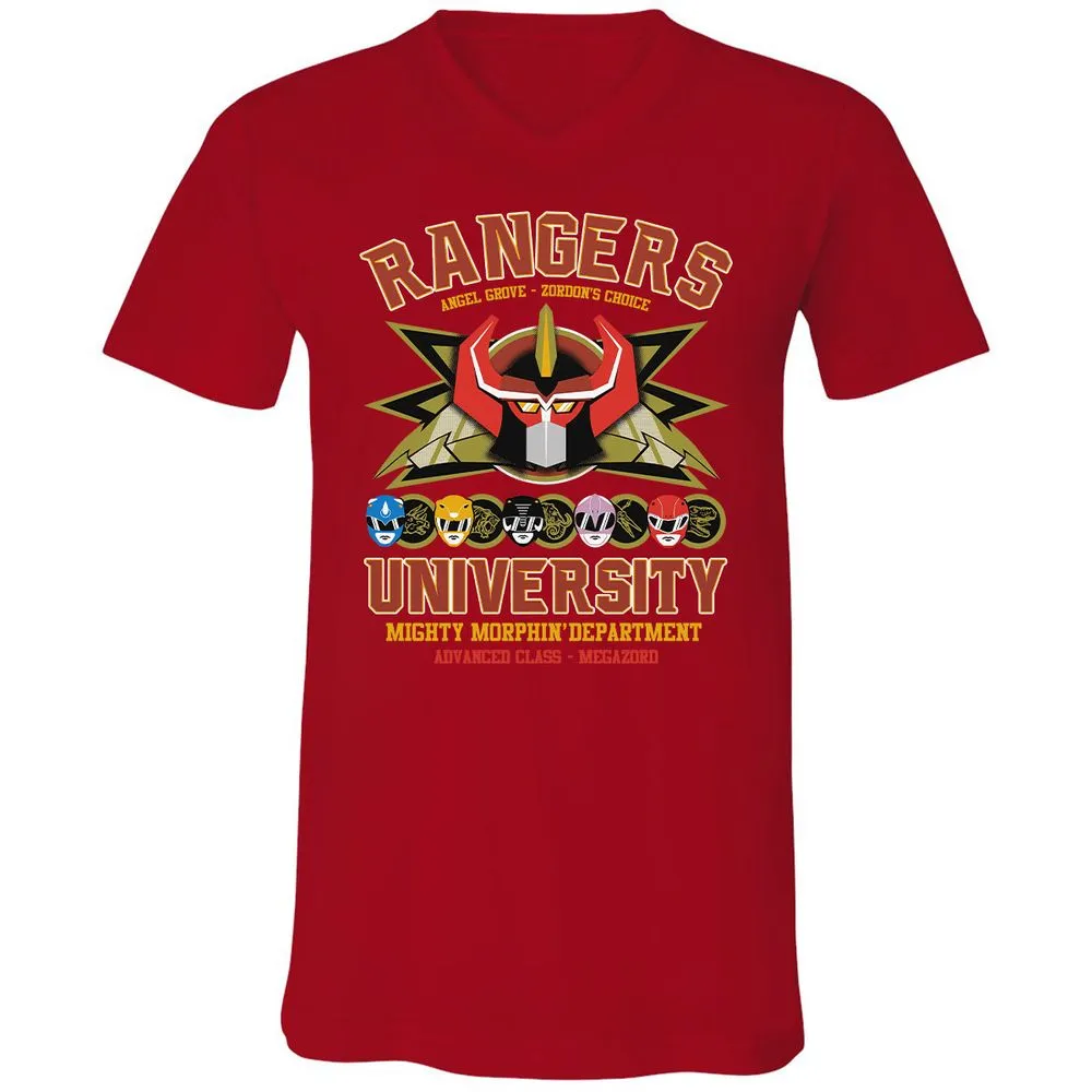 Unisex V-Neck T-Shirt - CX5RCLRG - Red - 3