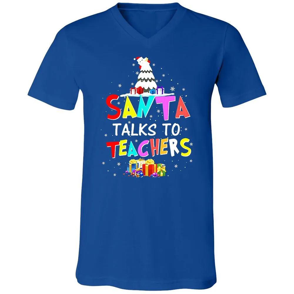 Unisex V-Neck T-Shirt - DWJW9GUA - True Royal - 4