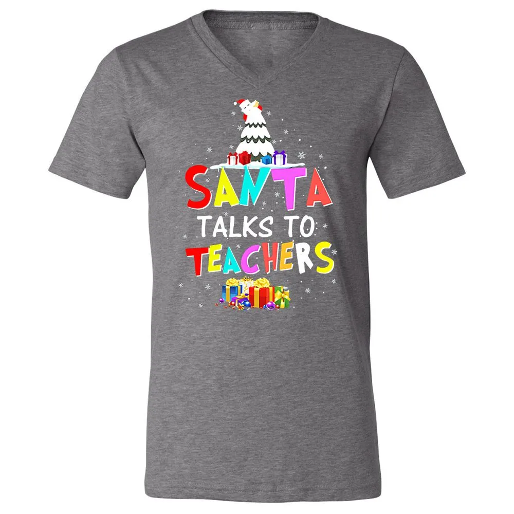 Unisex V-Neck T-Shirt - DWJW9GUA - Deep Heather - 13