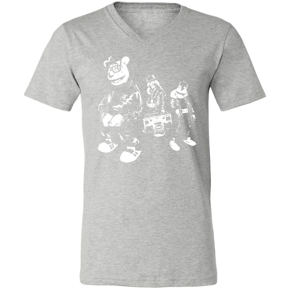 Unisex V-Neck T-Shirt - TSAXBR39 - Athletic Heather - 7