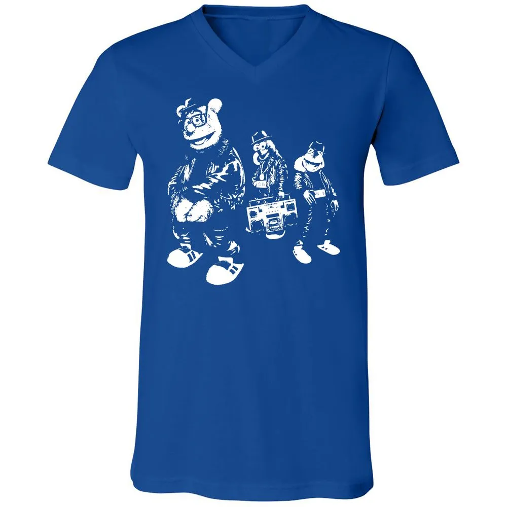 Unisex V-Neck T-Shirt - TSAXBR39 - True Royal - 4