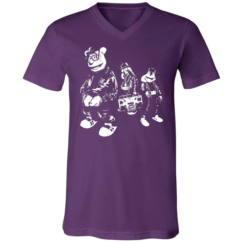 Unisex V-Neck T-Shirt - TSAXBR39 - Team Purple - 9