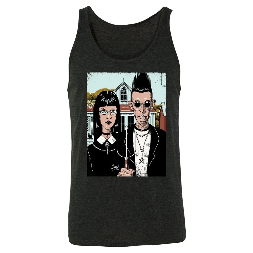 Unisex Jersey Tank - 5931P7P9 - Charcoal Black Triblend - 5