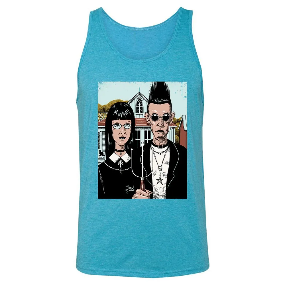 Unisex Jersey Tank - 5931P7P9 - Aqua Triblend - 3