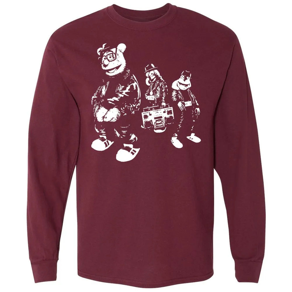 Long Sleeve T-Shirt - WFJQ81JY - Maroon - 11