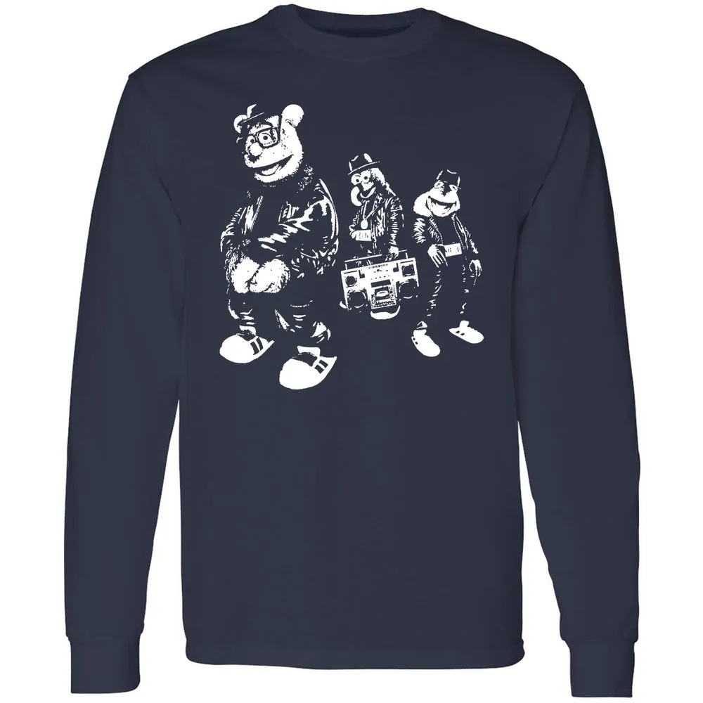 Long Sleeve T-Shirt - WFJQ81JY - Navy - 2