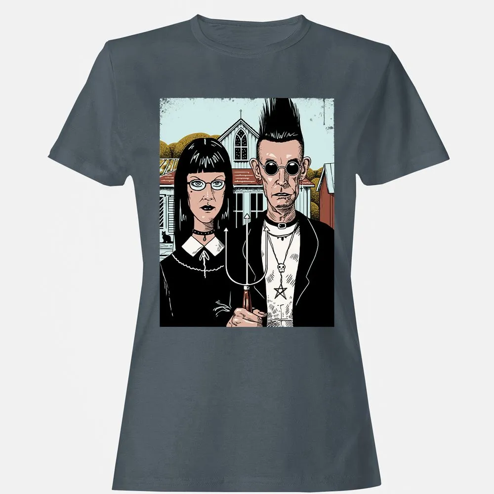Women's T-Shirt - KY98DPD8 - Charcoal - 3