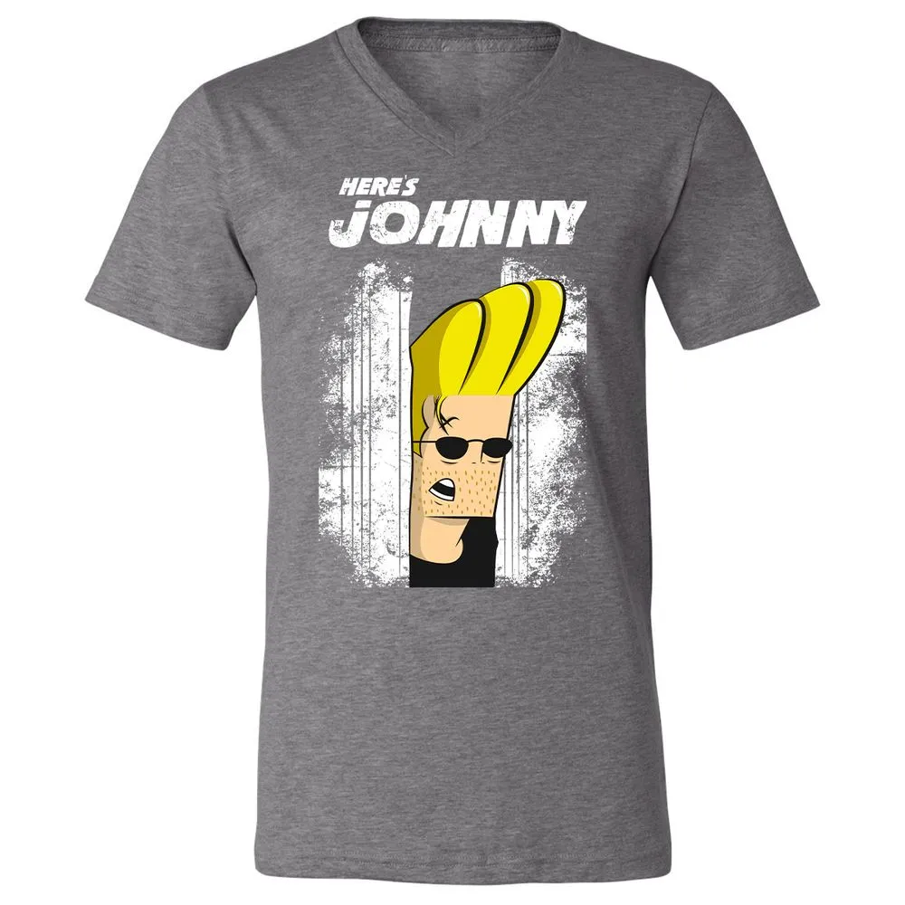 Unisex V-Neck T-Shirt - LG8QZY8F - Deep Heather - 13