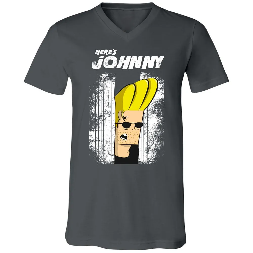 Unisex V-Neck T-Shirt - LG8QZY8F - Asphalt - 12