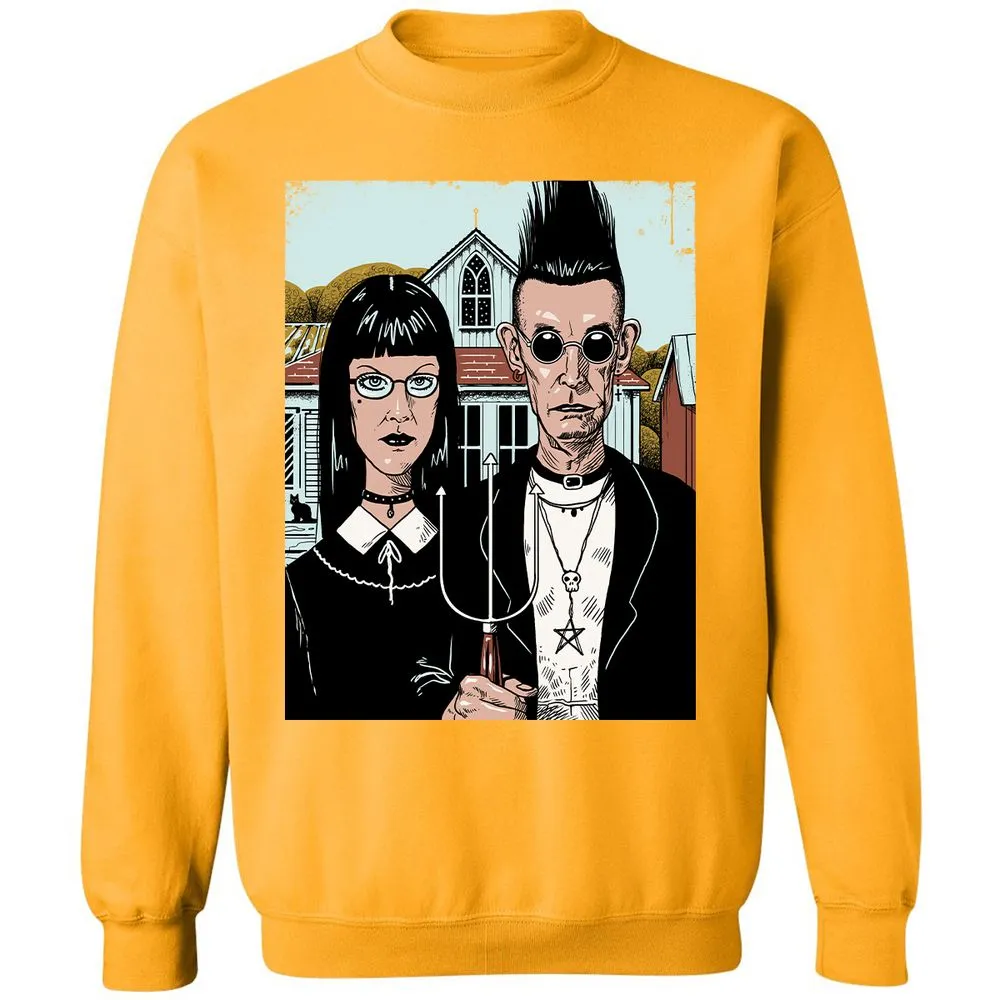 Classic Unisex Sweatshirt - MHW7PTVK - Gold - 11