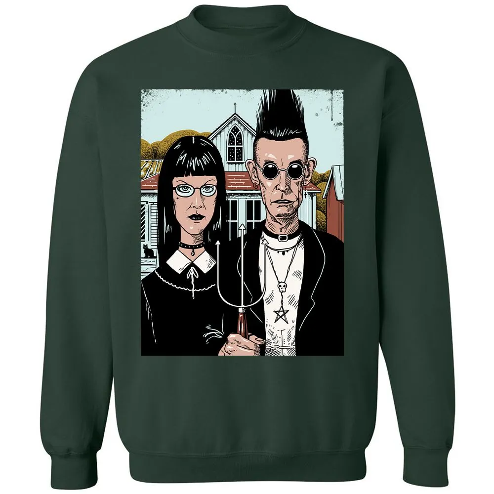 Classic Unisex Sweatshirt - MHW7PTVK - Forest Green - 4