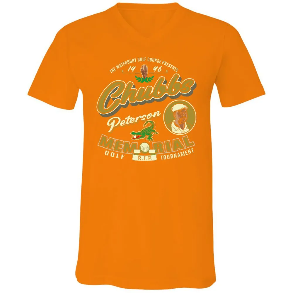 Unisex V-Neck T-Shirt - H8LZD6N1 - Orange - 11