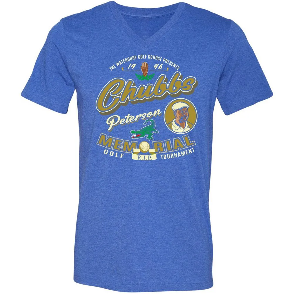Unisex V-Neck T-Shirt - H8LZD6N1 - Heather True Royal - 14