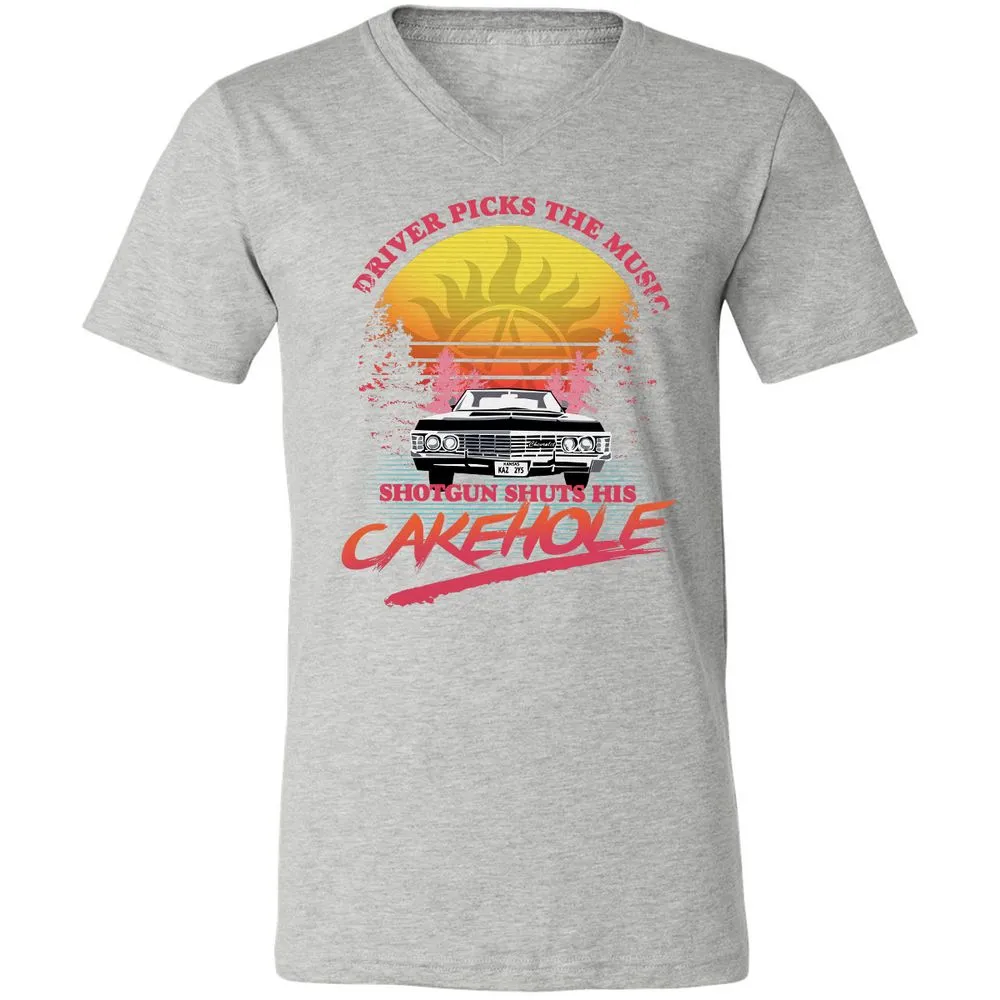 Unisex V-Neck T-Shirt - BB5UDQZY - Athletic Heather - 7