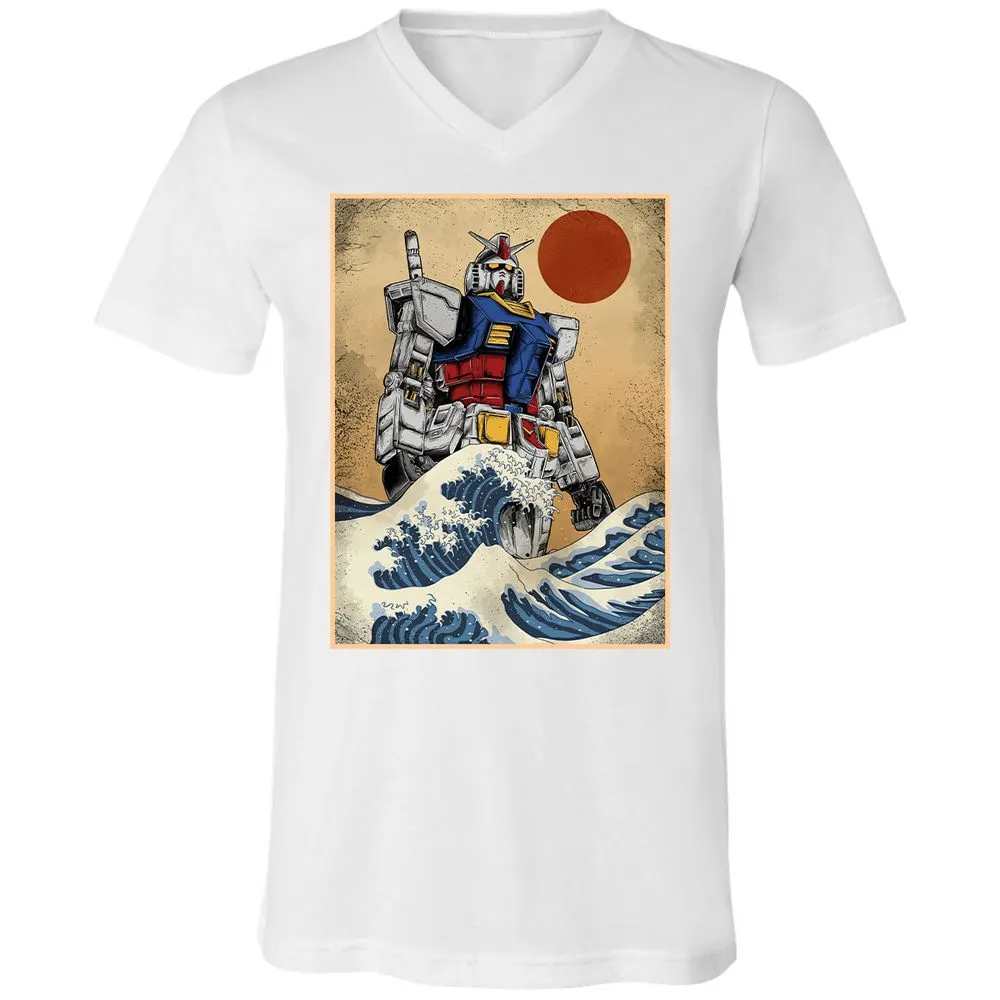 Unisex V-Neck T-Shirt - 96TDVXLF - White - 5