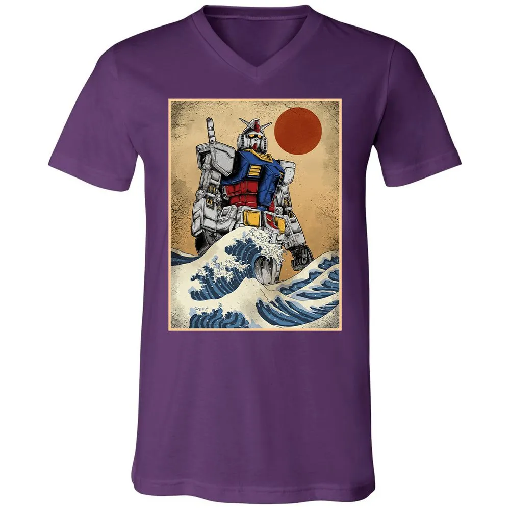 Unisex V-Neck T-Shirt - 96TDVXLF - Team Purple - 9