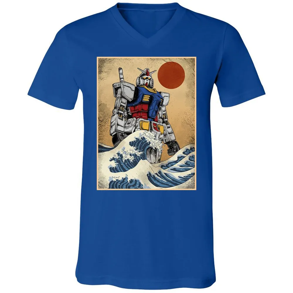 Unisex V-Neck T-Shirt - 96TDVXLF - True Royal - 4
