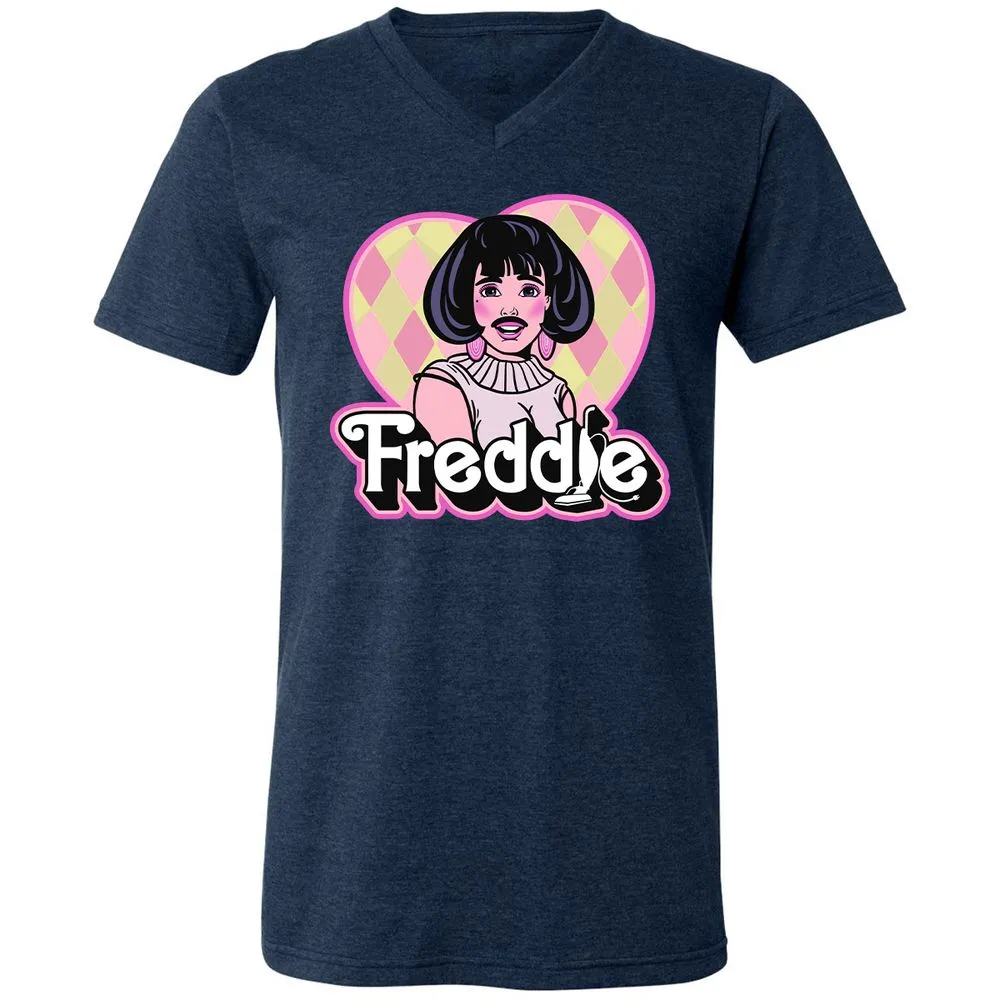 Unisex V-Neck T-Shirt - XN3U4MNA - Heather Navy - 15