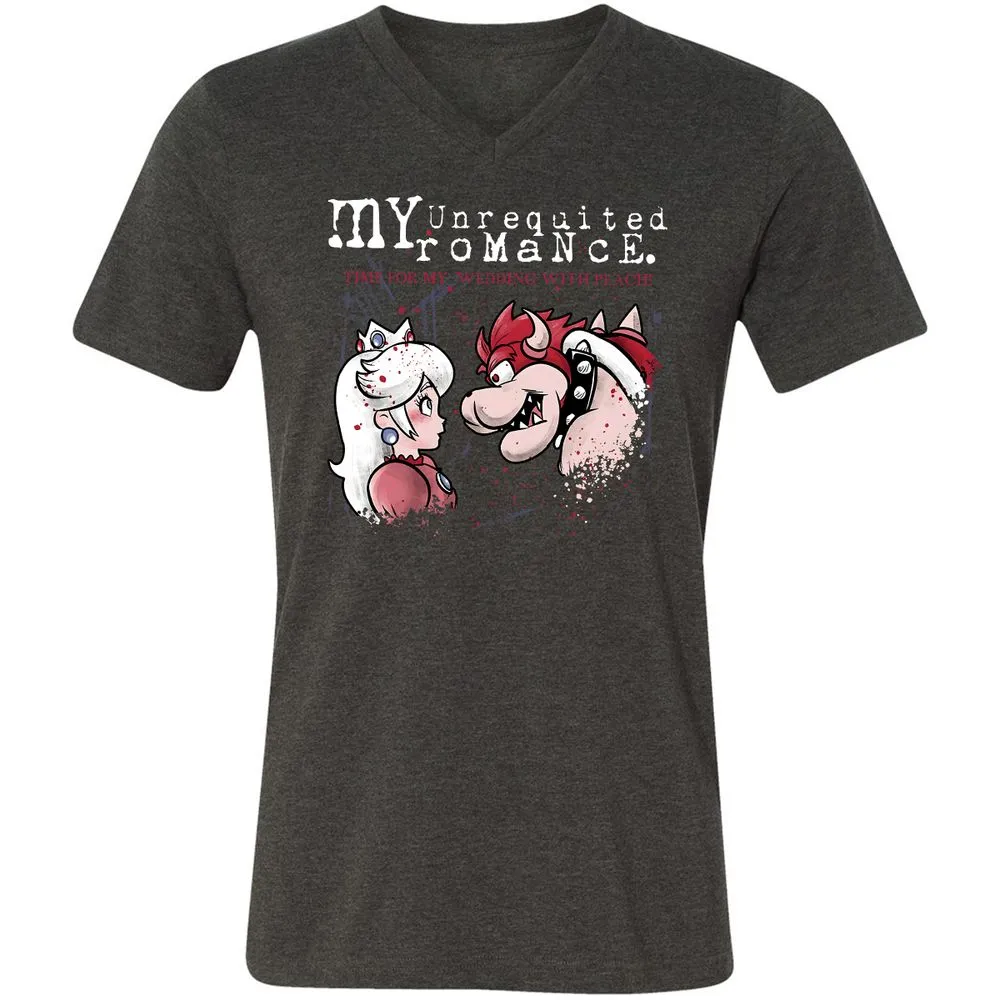 Unisex V-Neck T-Shirt - JVZPF9CR - Dark Grey Heather - 8