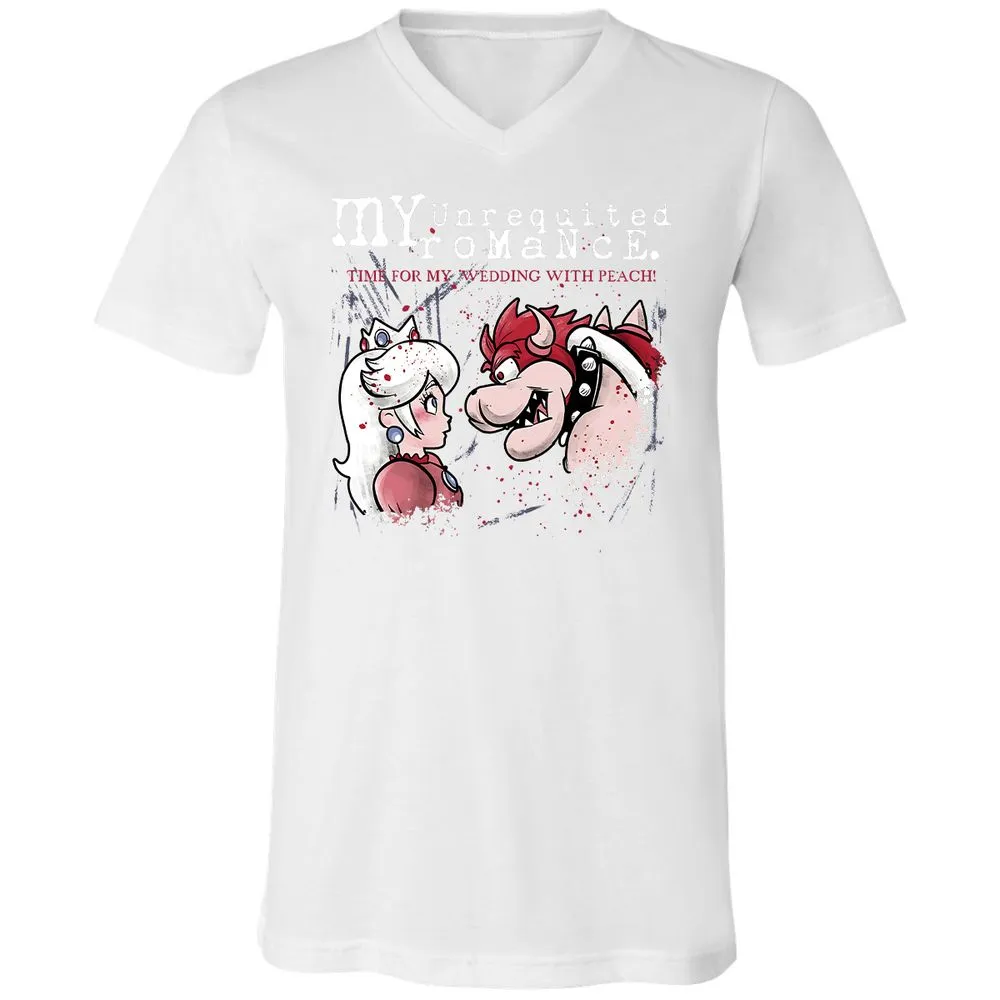 Unisex V-Neck T-Shirt - JVZPF9CR - White - 5