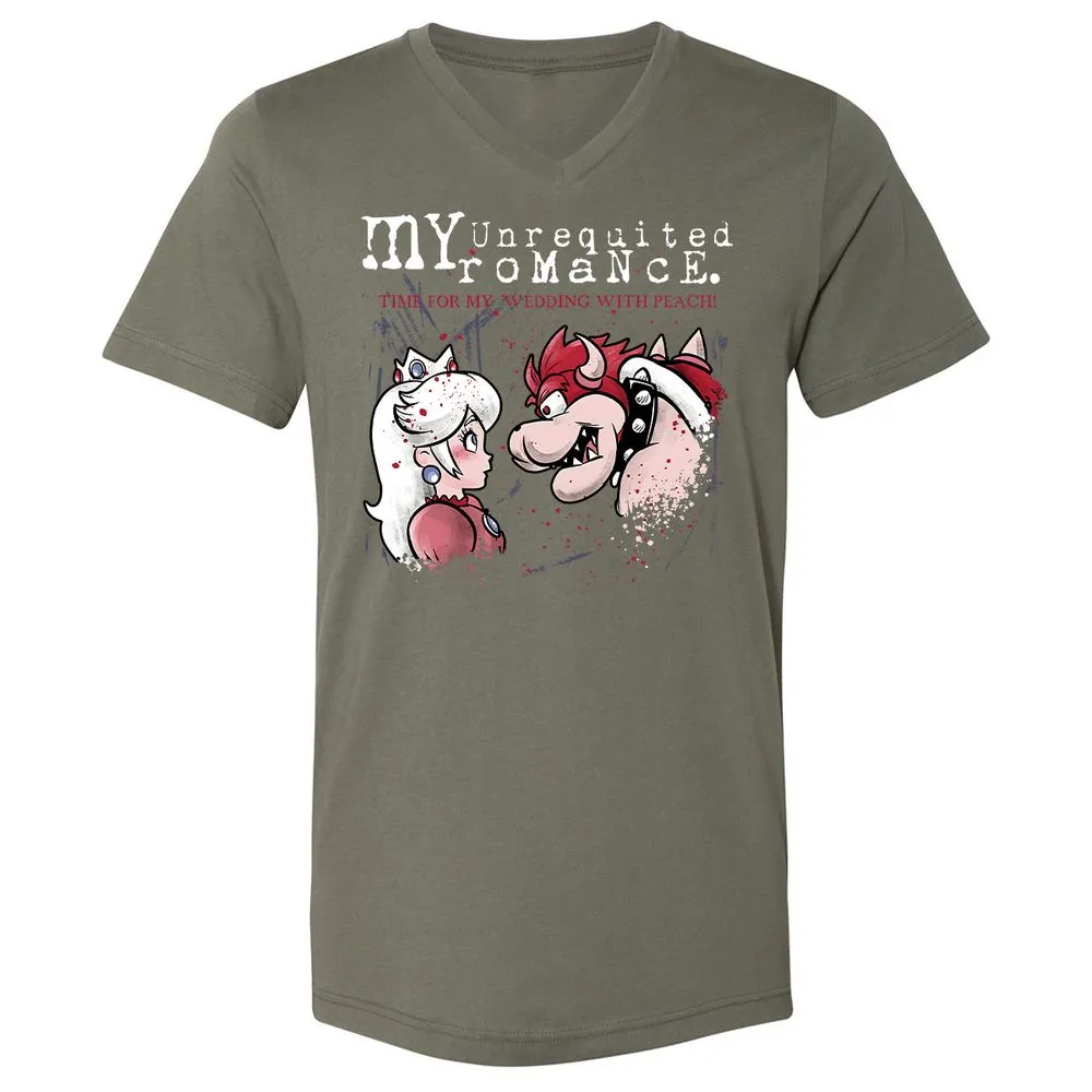 Unisex V-Neck T-Shirt - JVZPF9CR - Military Green - 10