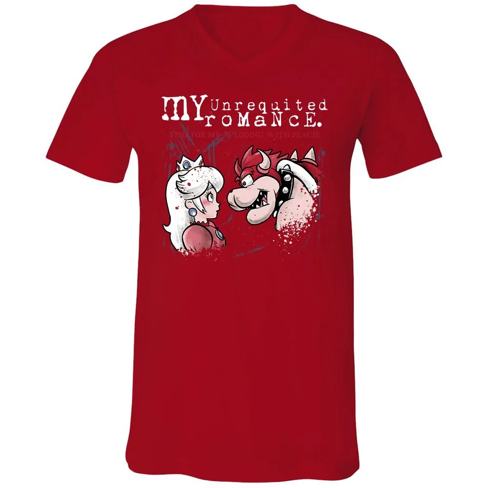 Unisex V-Neck T-Shirt - JVZPF9CR - Red - 3