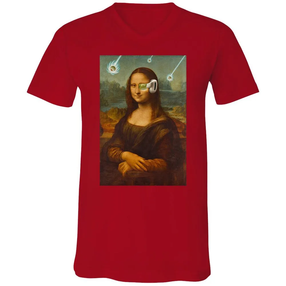 Unisex V-Neck T-Shirt - 8N4M8MJP - Red - 3