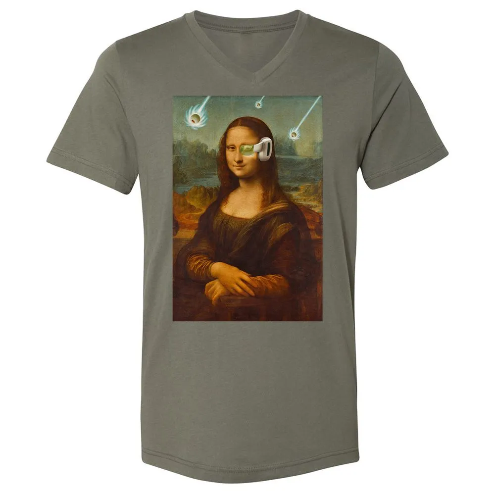 Unisex V-Neck T-Shirt - 8N4M8MJP - Military Green - 10