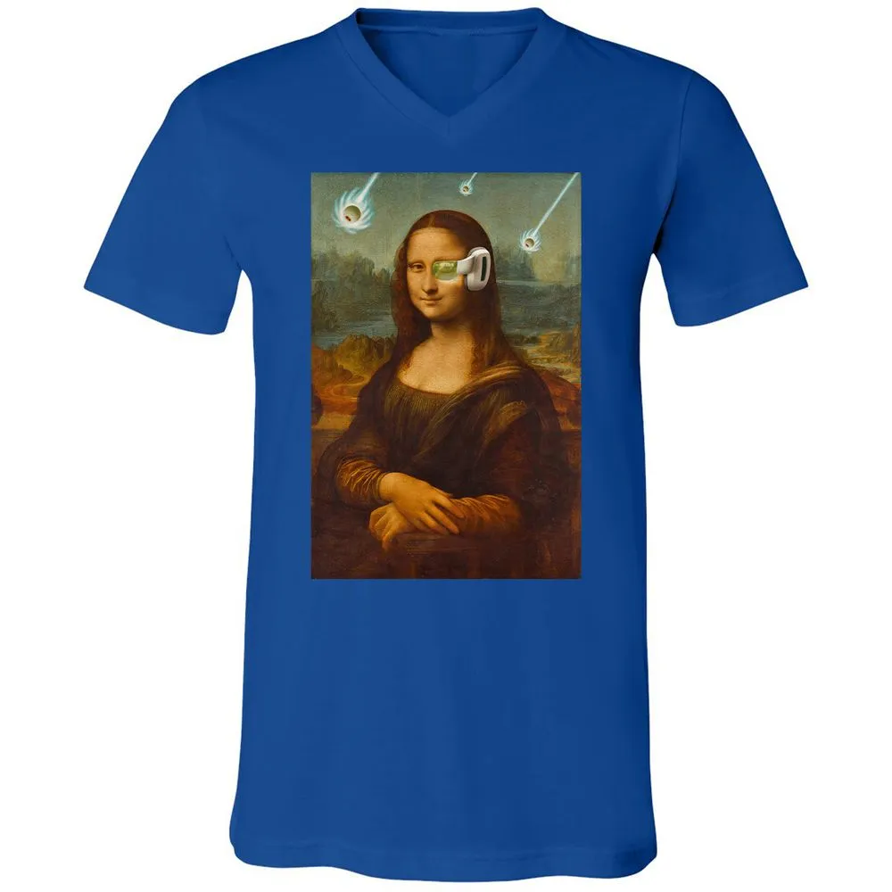 Unisex V-Neck T-Shirt - 8N4M8MJP - True Royal - 4