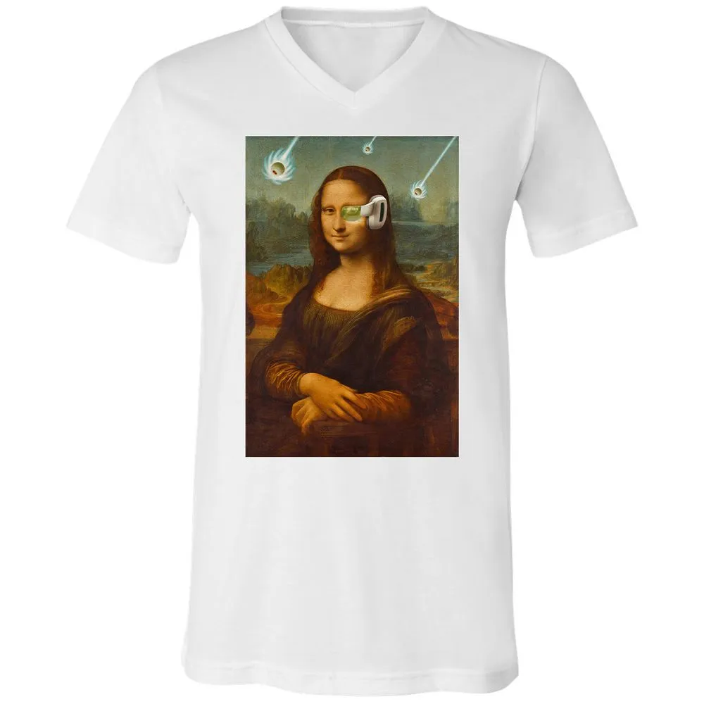 Unisex V-Neck T-Shirt - 8N4M8MJP - White - 5