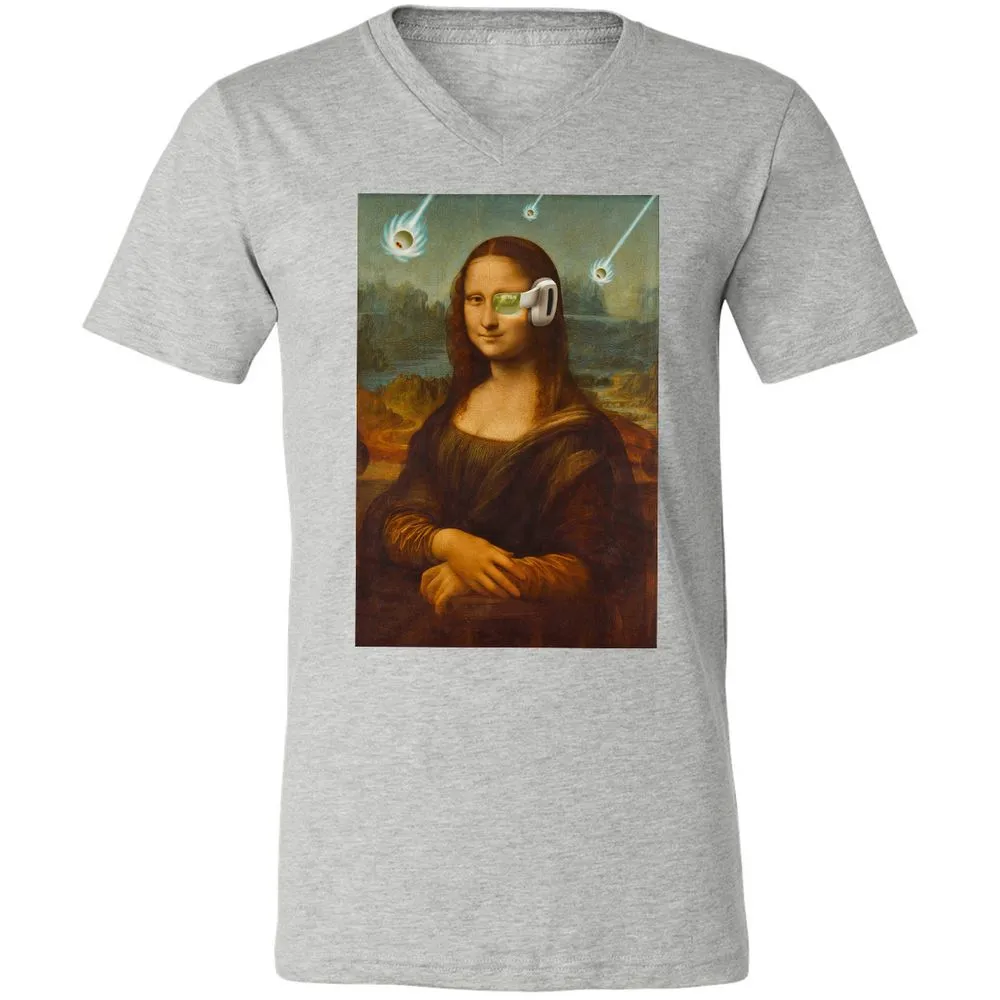 Unisex V-Neck T-Shirt - 8N4M8MJP - Athletic Heather - 7